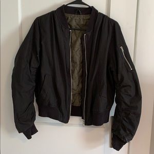 Black Bomber Jacket